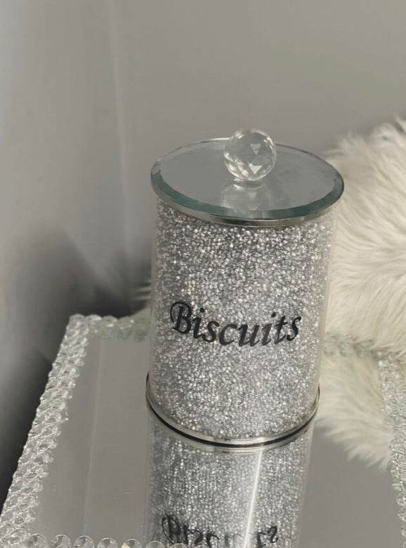 Crushed diamond biscuit barrel