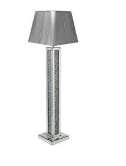 Crushed diamond floor standing lamp