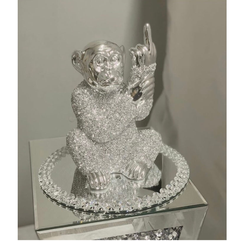 Crushed monkey with finger