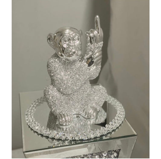 Crushed monkey with finger