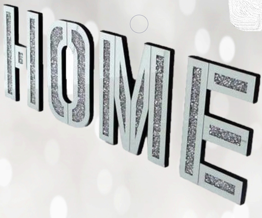 Crushed Diamond HOME Letters