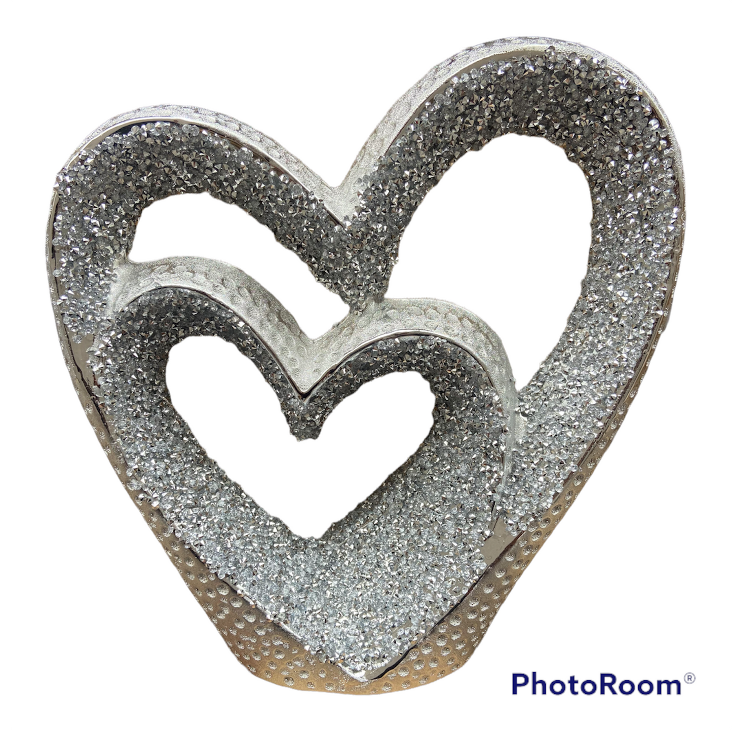 Double heart ornament