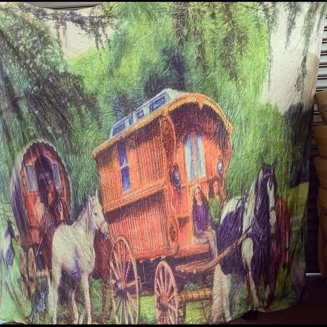 Gypsy bow top throw