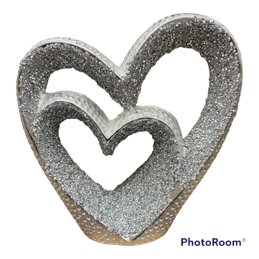 Double heart ornament