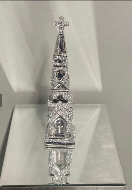 Crushed church ornament