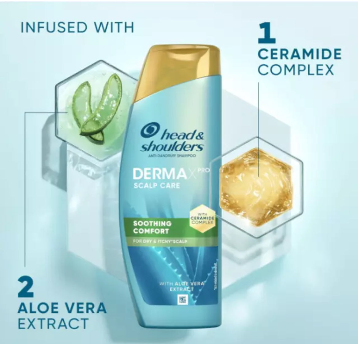 Head & Shoulders DERMAXPRO Anti Dandruff Shampoo & Conditioner Set + Scalp Treatment, Fight Dandruff, Itchy & Dry Scalp, with Aloe Vera & Vitamin E