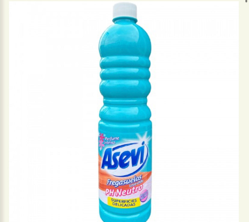 Asevi Floor Cleaner Concentrated - 1L - Light Blue PH Neutral