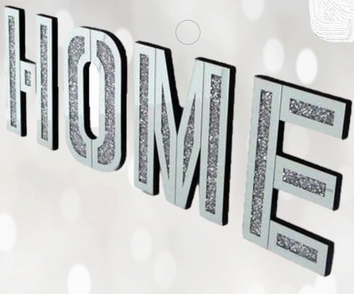 Crushed Diamond HOME Letters